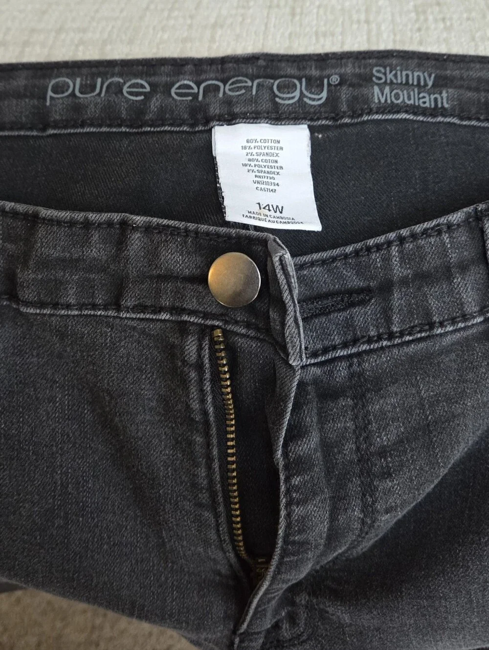 Pure Energy Black Skinny Women's Jeans